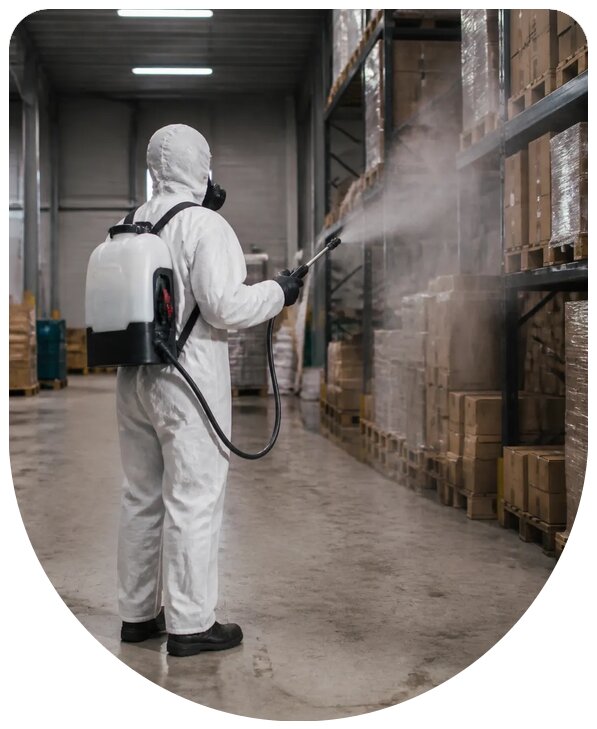 Профессиональная дезодорация склада от запахов в Минусинске